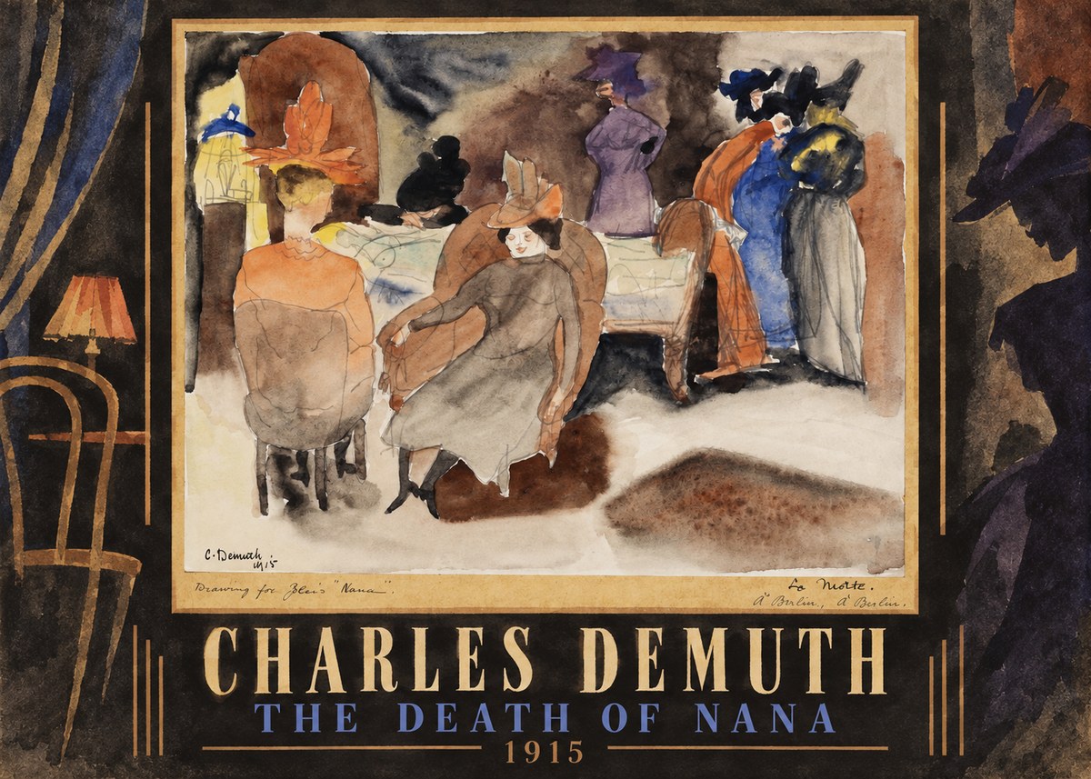 Charles Demuth The Death of Nana No5 - Plakát