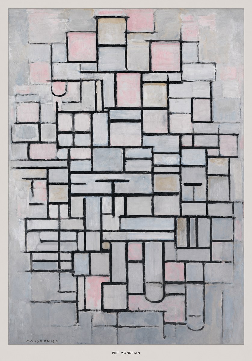 Piet Mondrian Composition No. Iv • 1914 No6 - Plakát