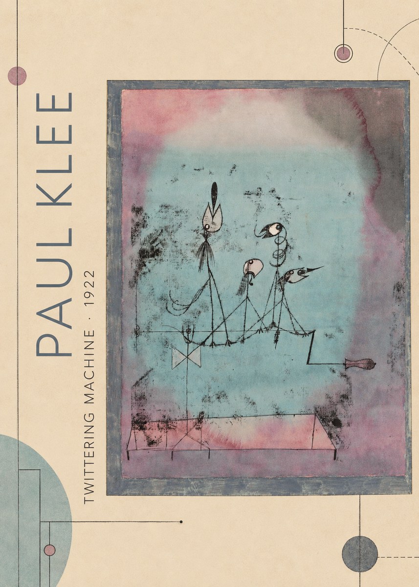 Paul Klee Twittering Machine No2 - Plakát