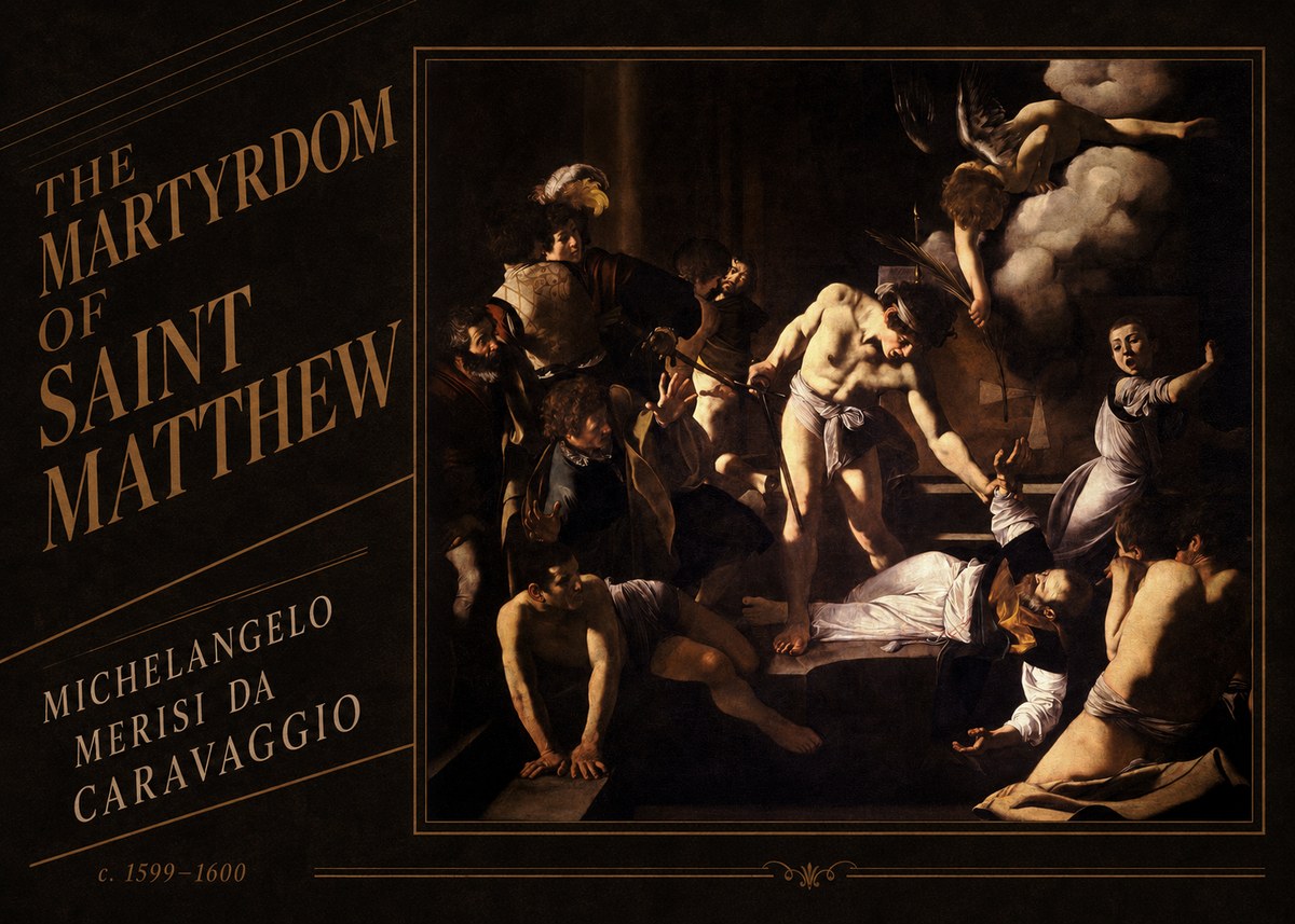 Michelangelo Merisi da Caravaggio The Martyrdom of Saint Matthew No3 - Plakát