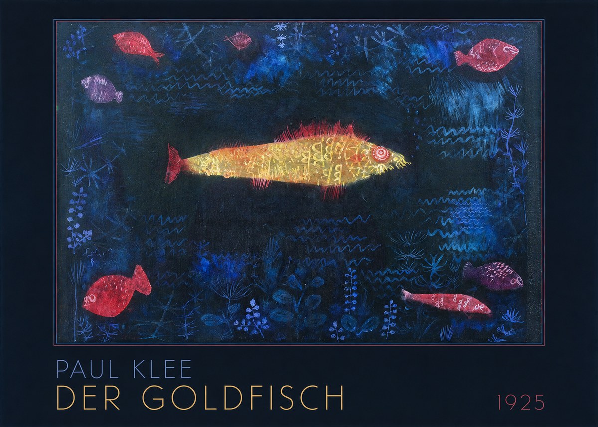 Paul Klee Der Goldfisch No3 - Plakát