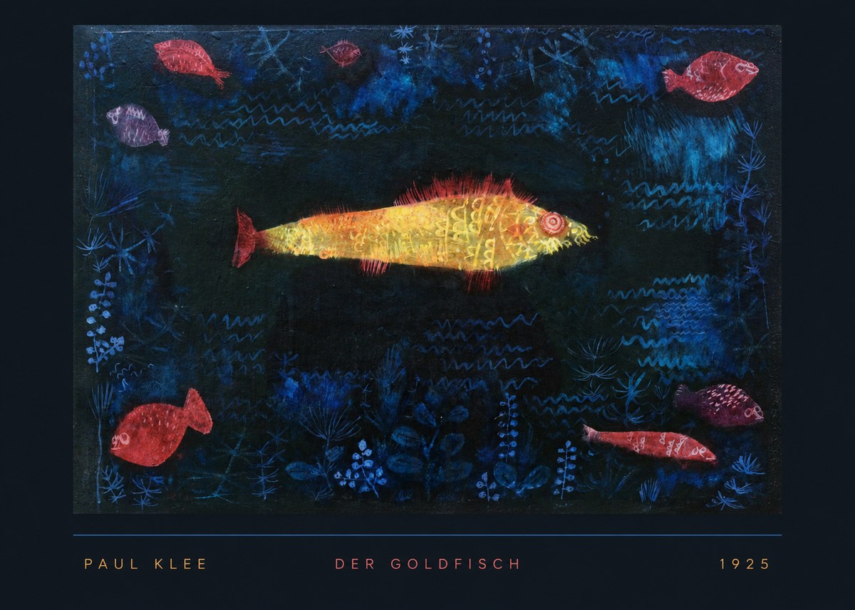 Paul Klee Der Goldfisch No5 - Plakát