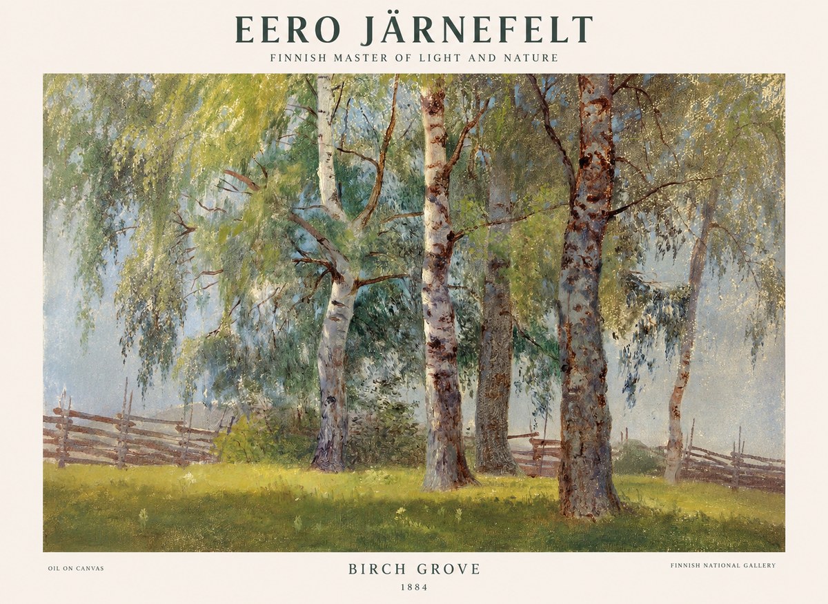 Eero Järnefelt Birch Grove No1 - Plakát