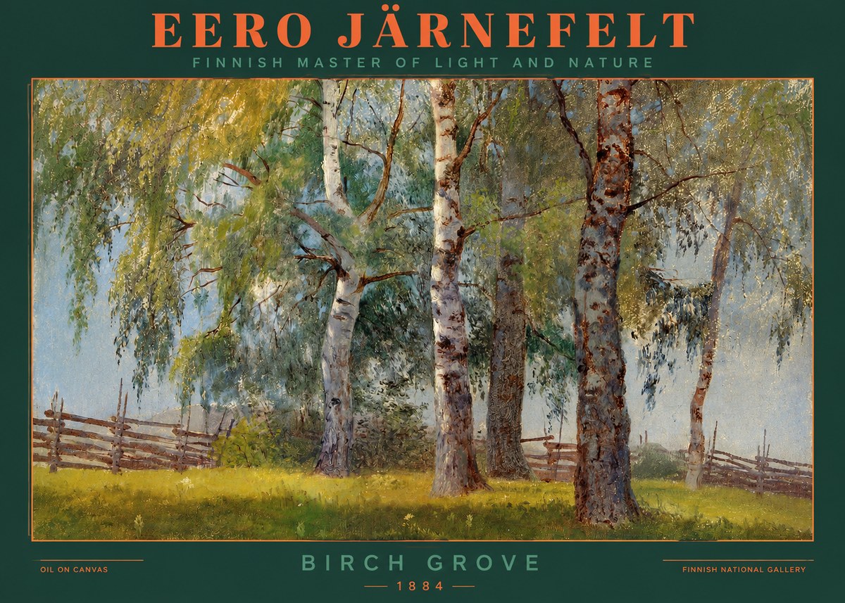 Eero Järnefelt Birch Grove No2 - Plakát