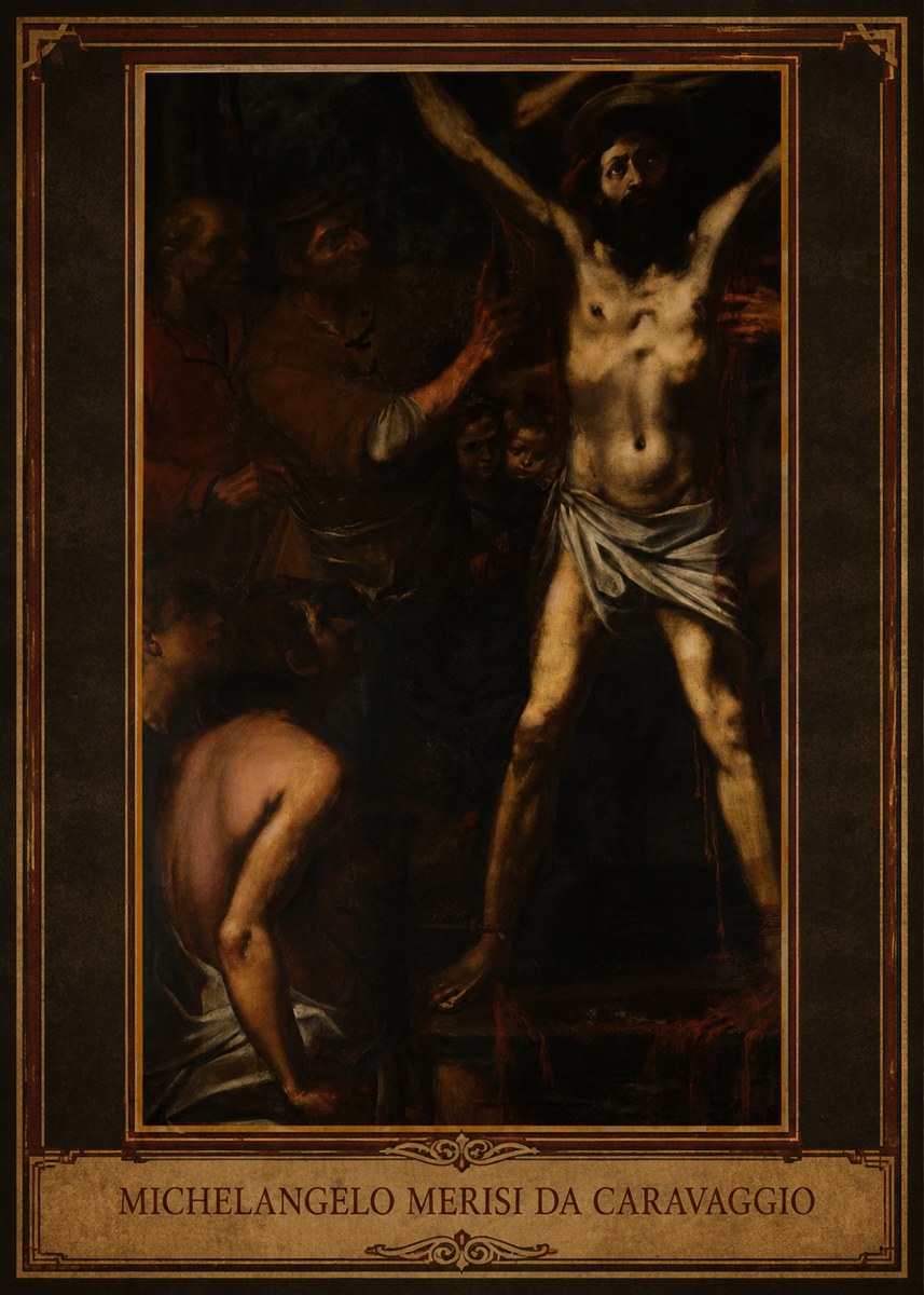 Michelangelo Merisi da Caravaggio The Crucifixion of Saint Peter III No2 - Plakát