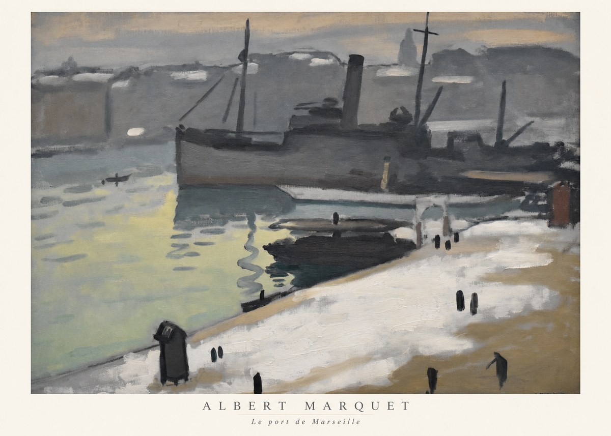 Albert Marquet Le Port De Marseille II No6 - Plakát