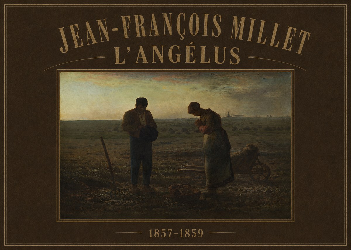 Jean-François Millet L'angélus I No3 - Plakát