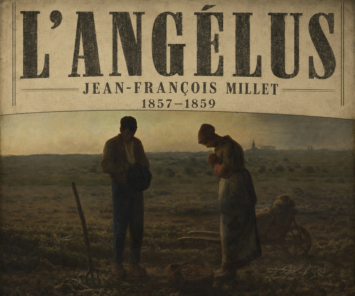 Jean-François Millet L'angélus I No6 - Plakát