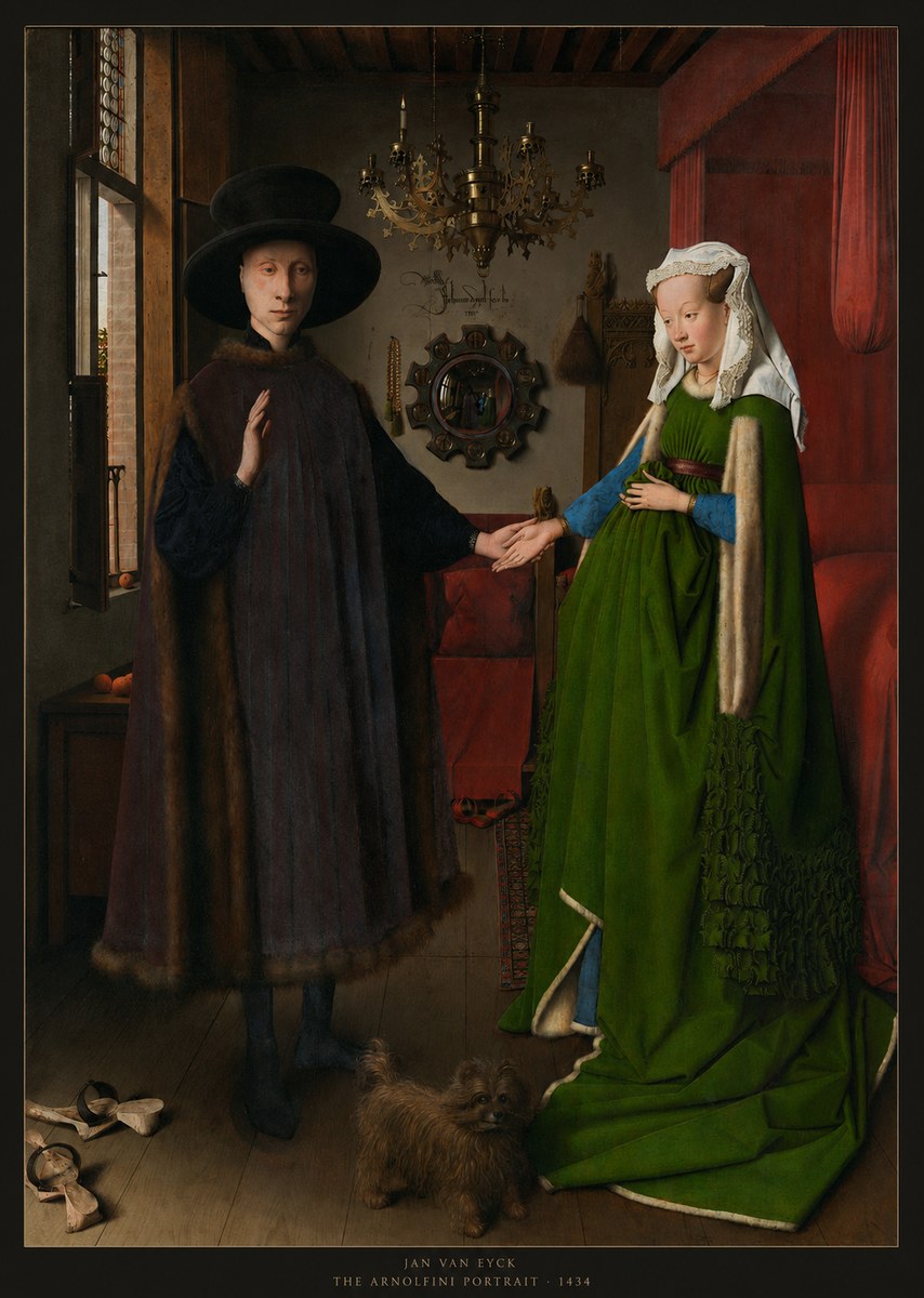 Jan van Eyck The Arnolfini Portrait V No6 - Plakát