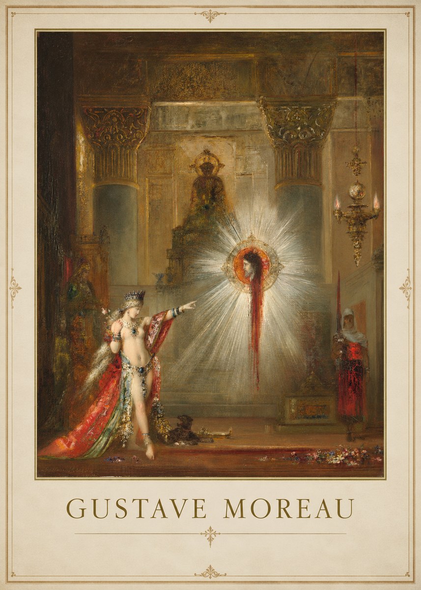 Gustave Moreau The Apparition II No1 - Plakát