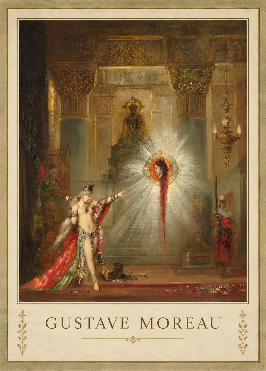 Gustave Moreau The Apparition II No3 - Plakát