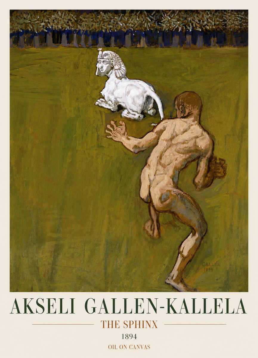 Akseli Gallen-Kallela Väinämöinen's Kantele No4 - Plakát