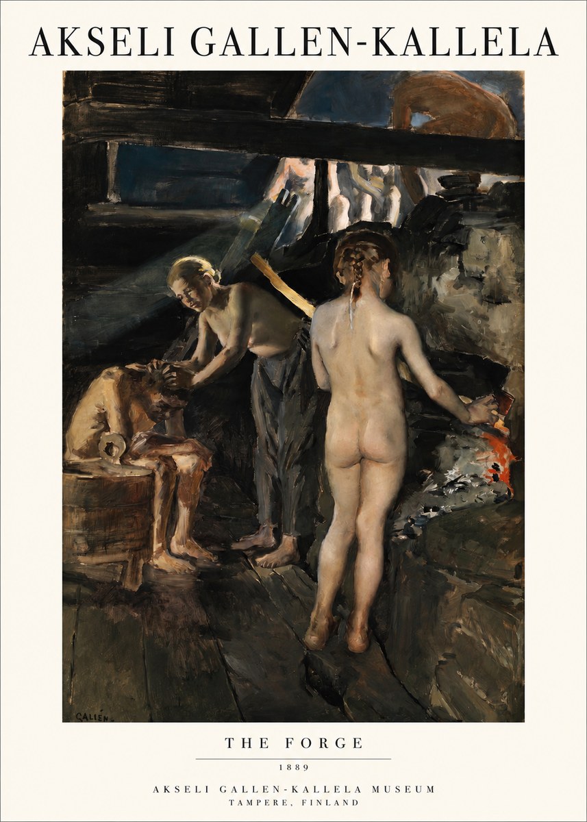 Akseli Gallen-Kallela The Forge No1 - Plakát