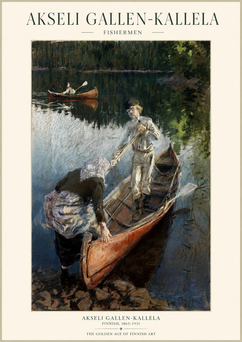 Akseli Gallen-Kallela Fishermen No1 - Plakát