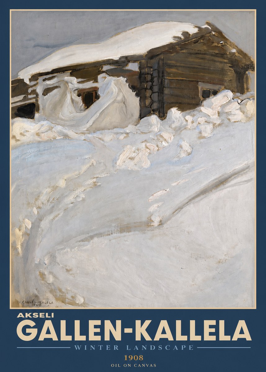 Akseli Gallen-Kallela Winter Landscape II No2 - Plakát