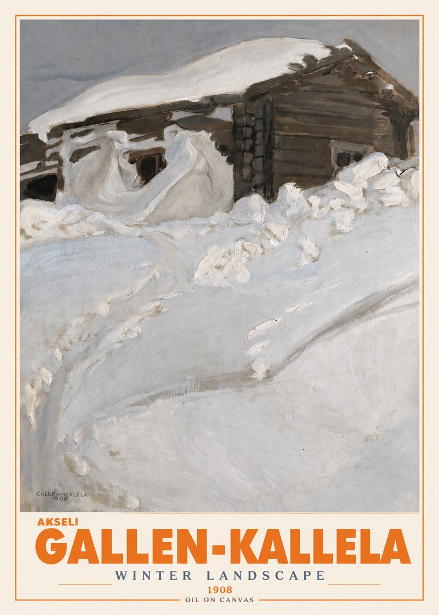 Akseli Gallen-Kallela Winter Landscape II No3 - Plakát