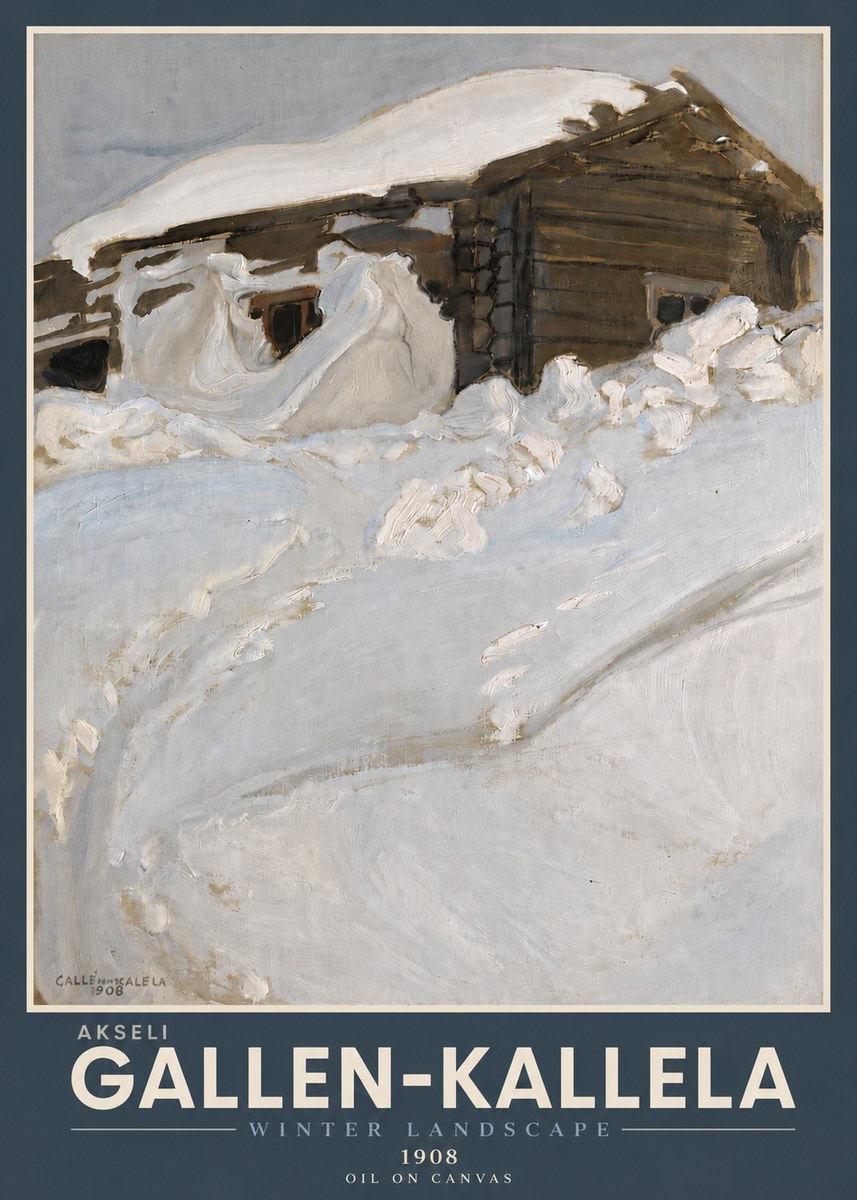 Akseli Gallen-Kallela Winter Landscape II No4 - Plakát