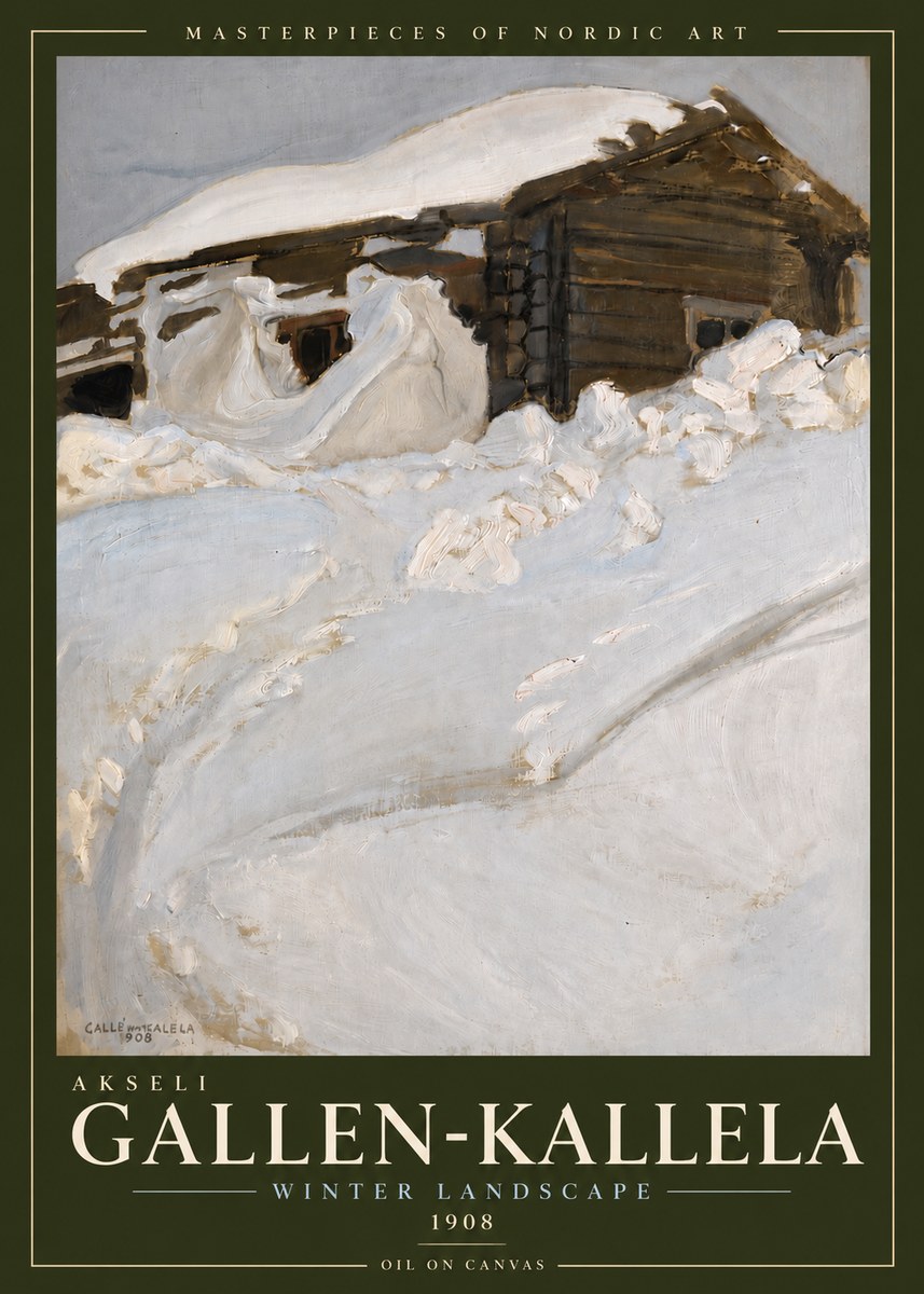 Akseli Gallen-Kallela Winter Landscape II No5 - Plakát