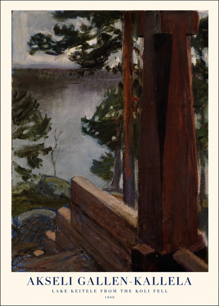 Akseli Gallen-Kallela Lake Keitele from the Koli Fell No1 - Plakát