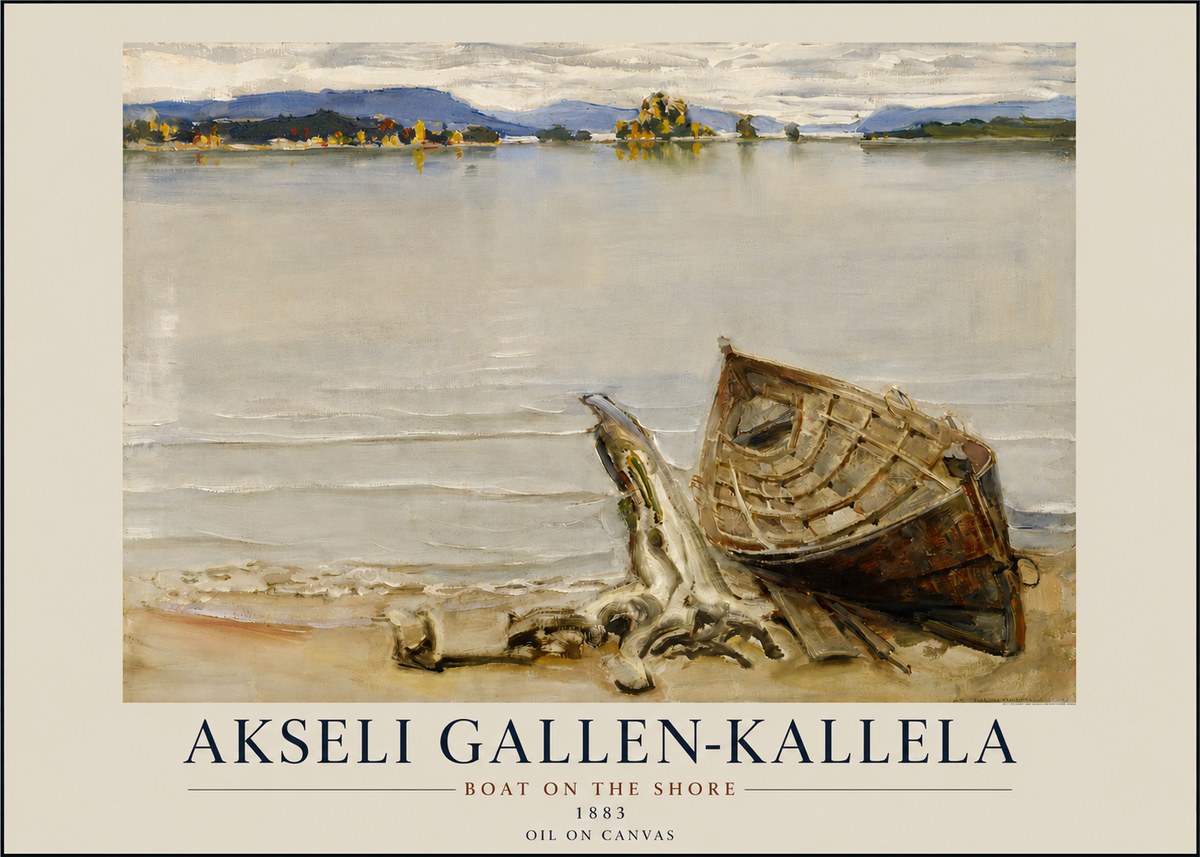 Akseli Gallen-Kallela Boat on the Shore No3 - Plakát