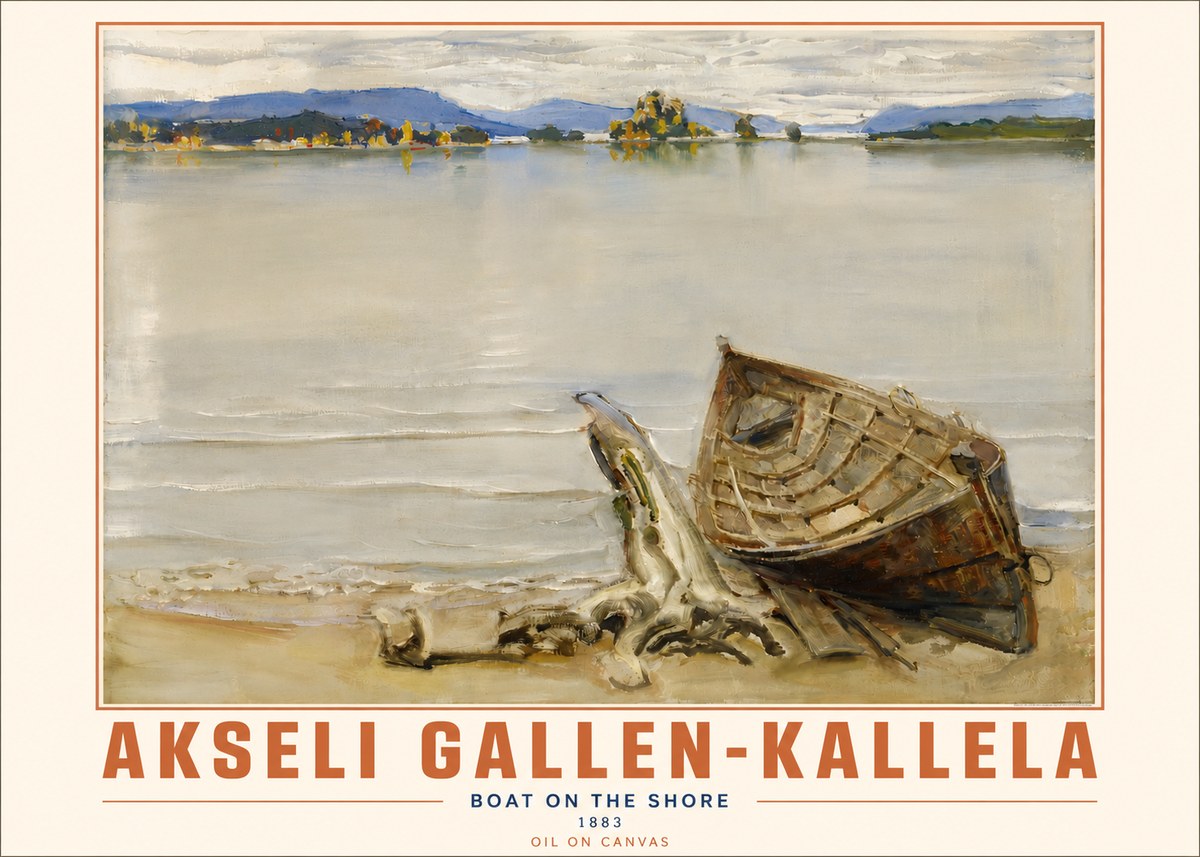 Akseli Gallen-Kallela Boat on the Shore No4 - Plakát
