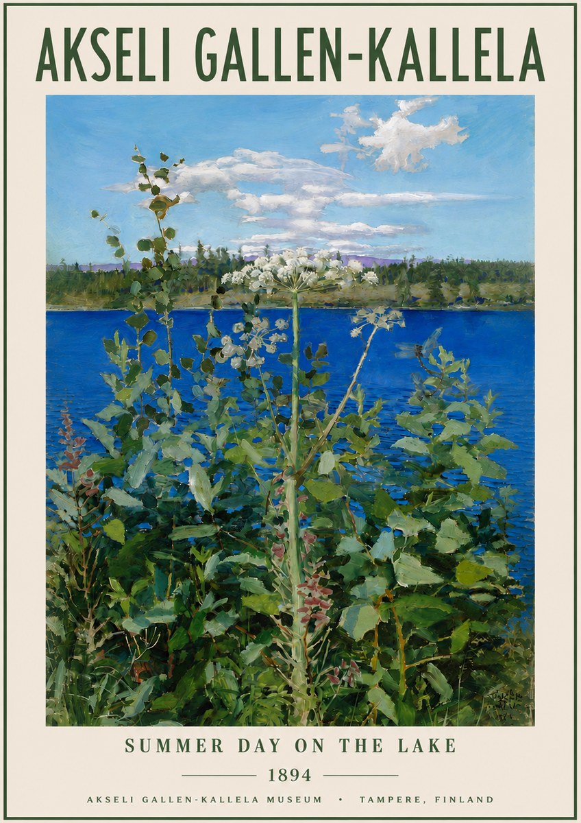 Akseli Gallen-Kallela Summer Day on the Lake No3 - Plakát