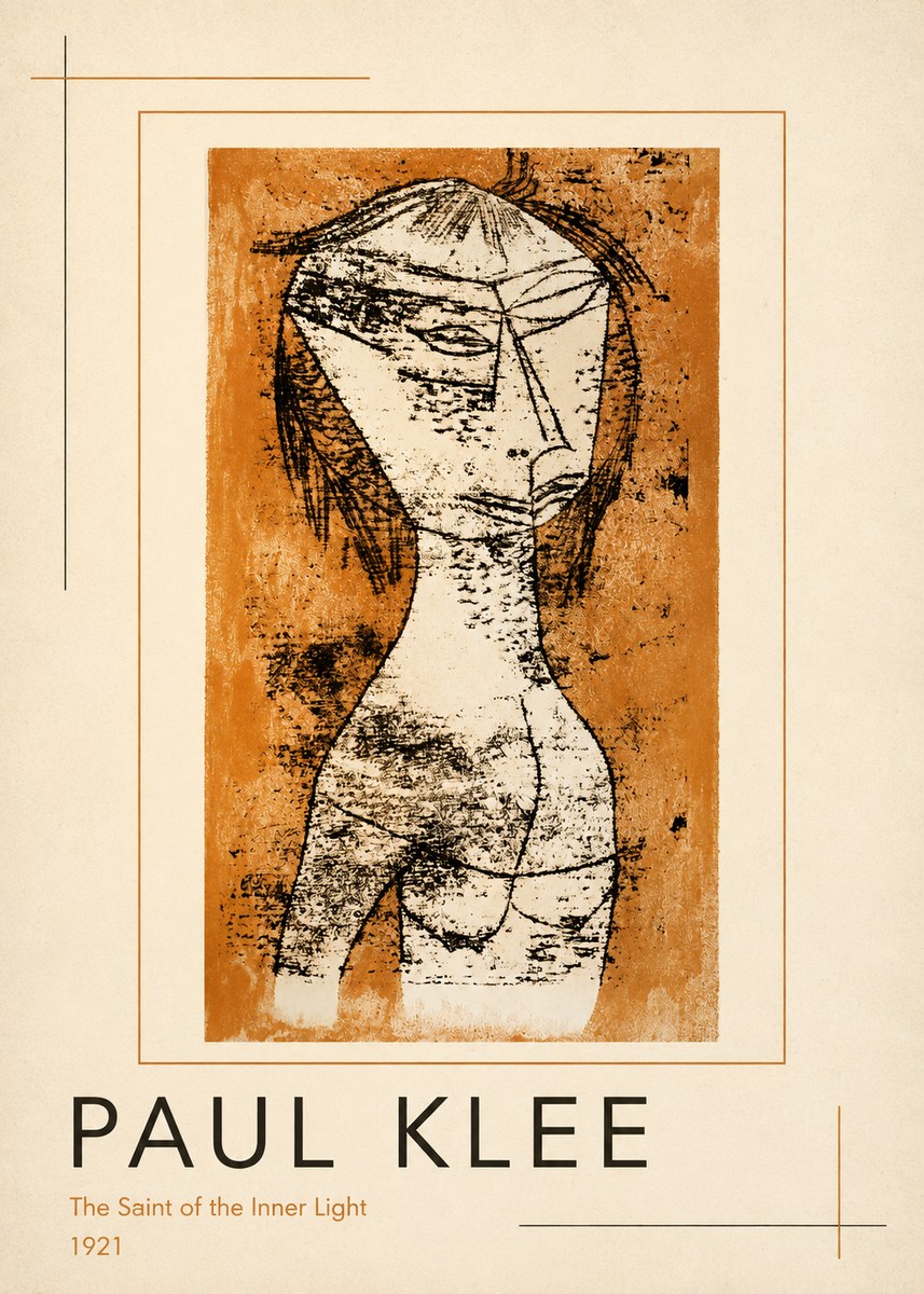 Paul Klee Die Heilige Vom Innern Licht No3 - Plakát