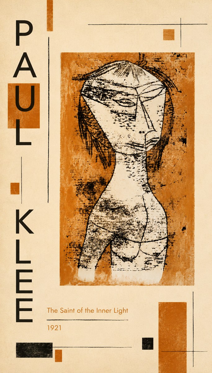 Paul Klee Die Heilige Vom Innern Licht No5 - Plakát
