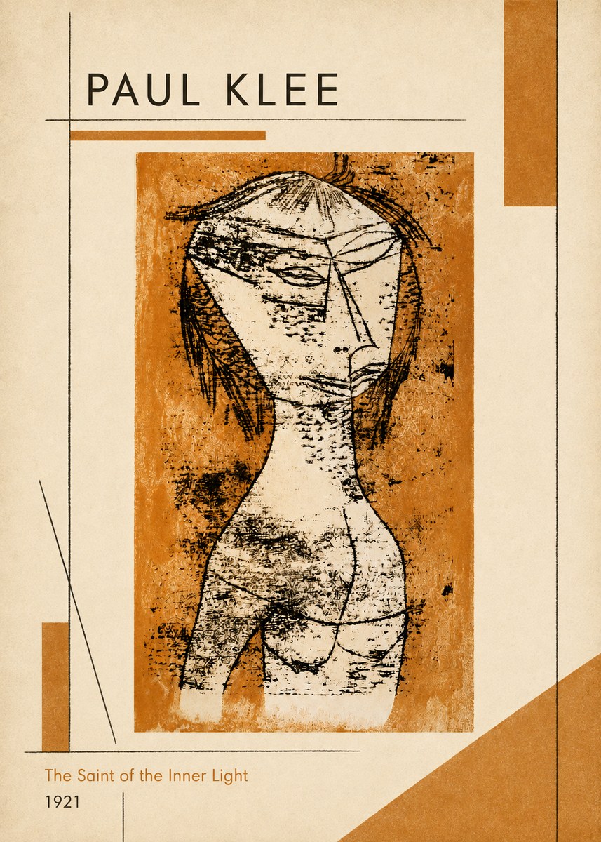 Paul Klee Die Heilige Vom Innern Licht No6 - Plakát