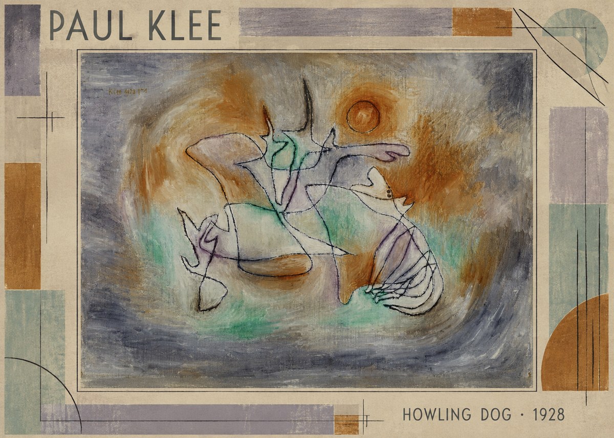 Paul Klee Howling Dog No1 - Plakát