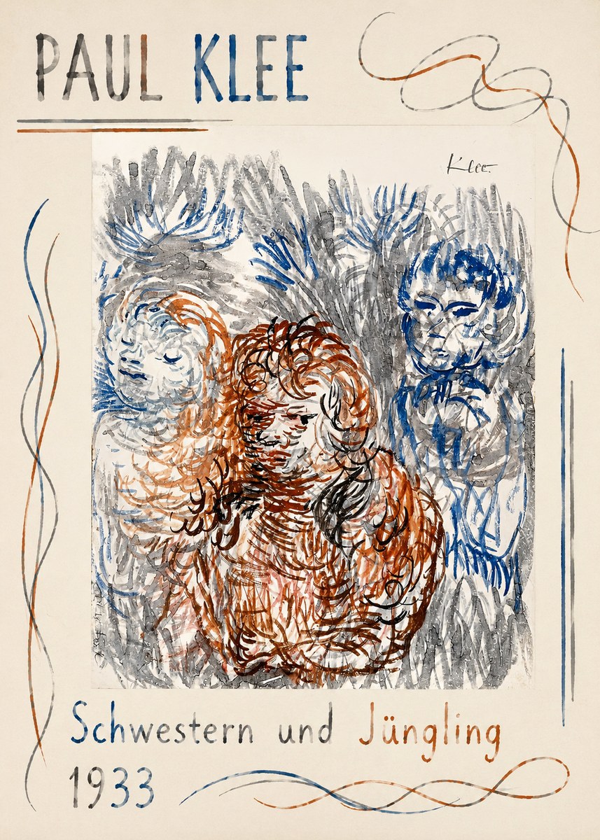 Paul Klee Schwestern Und Jüngling No1 - Plakát