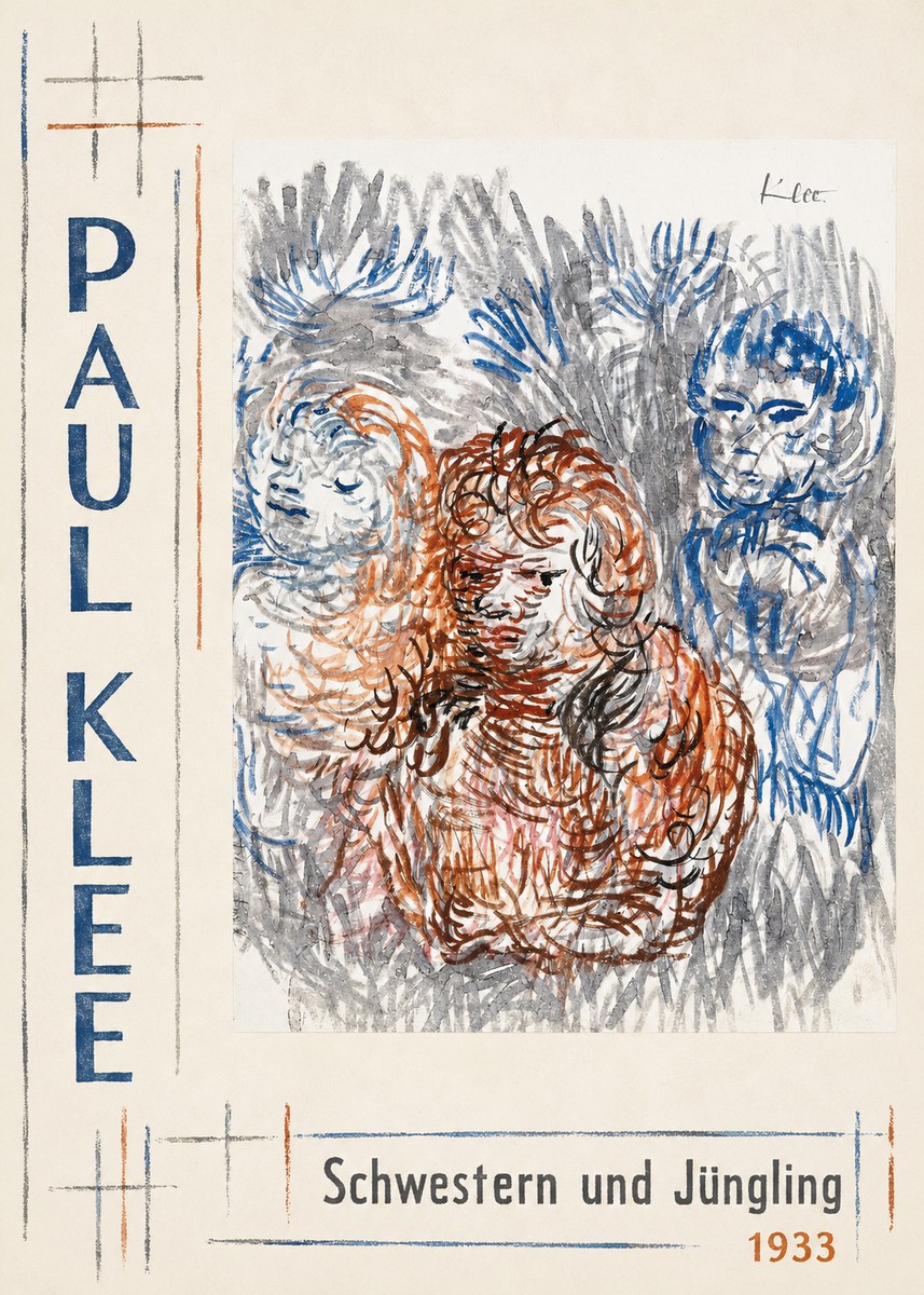 Paul Klee Schwestern Und Jüngling No3 - Plakát