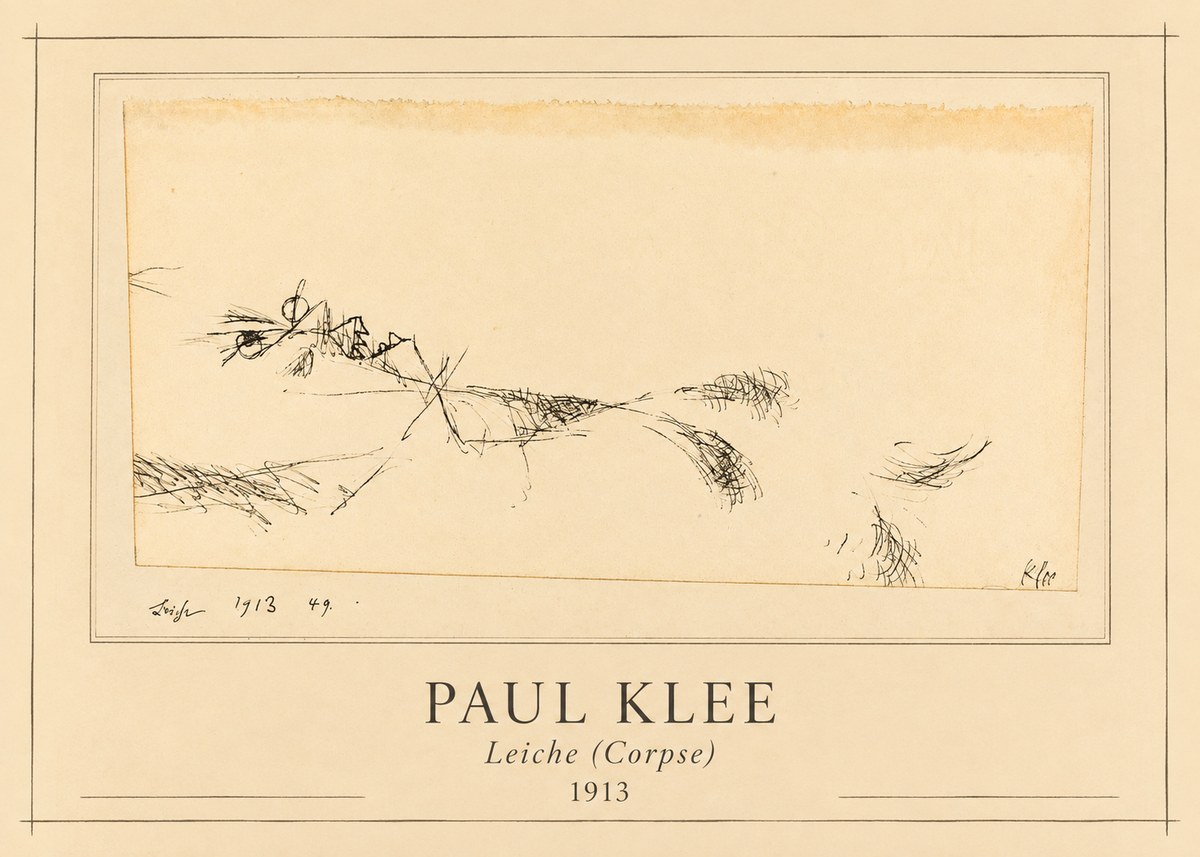 Paul Klee Leiche (Corpse) No1 - Plakát