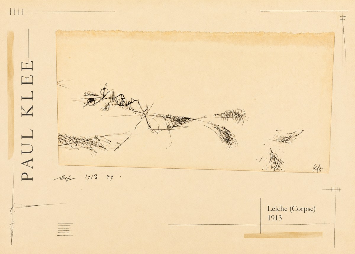 Paul Klee Leiche (Corpse) No2 - Plakát
