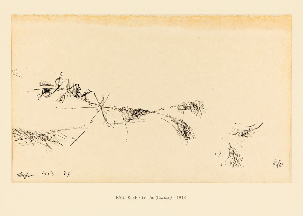 Paul Klee Leiche (Corpse) No6 - Plakát