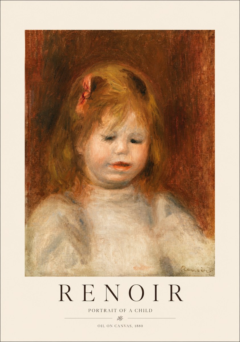 Renoir Portrait of a Child I No1 - Plakát