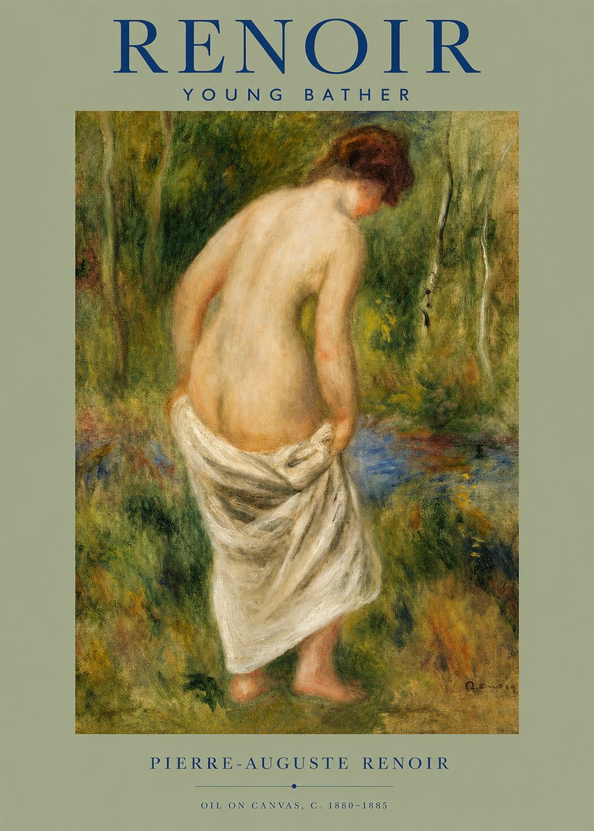 Renoir Young Bather No2 - Plakát