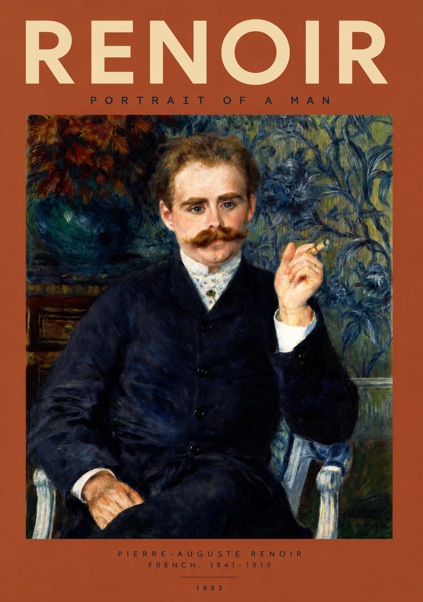 Renoir Portrait of a Man I No2 - Plakát