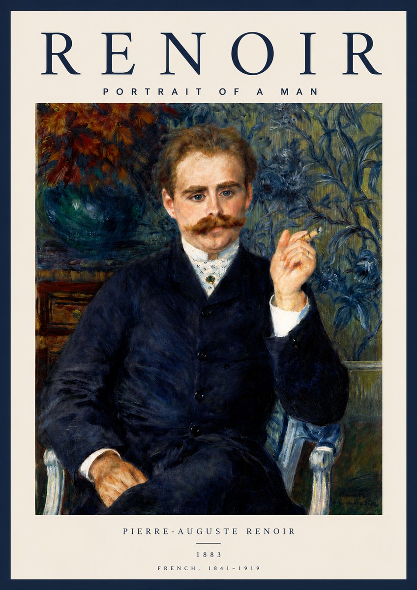 Renoir Portrait of a Man I No4 - Plakát