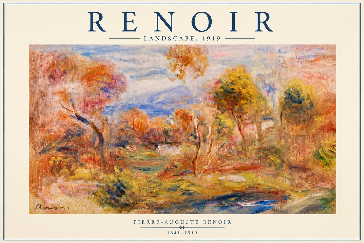 Renoir Landscape No5 - Plakát