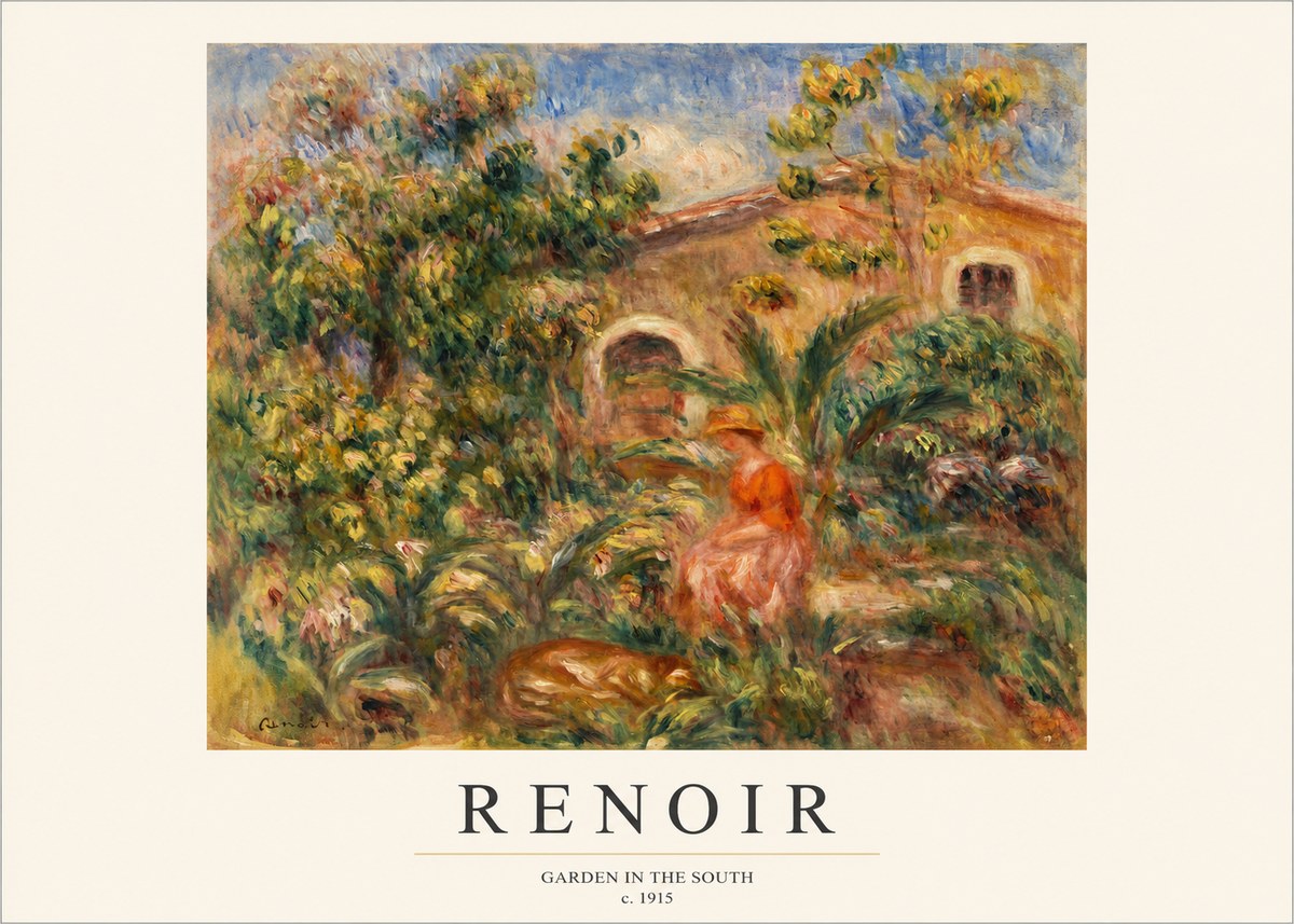 Renoir Garden in the South No1 - Plakát