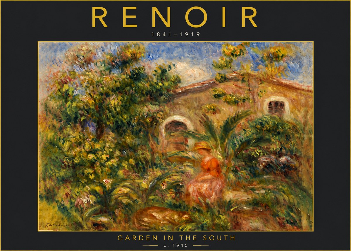 Renoir Garden in the South No6 - Plakát