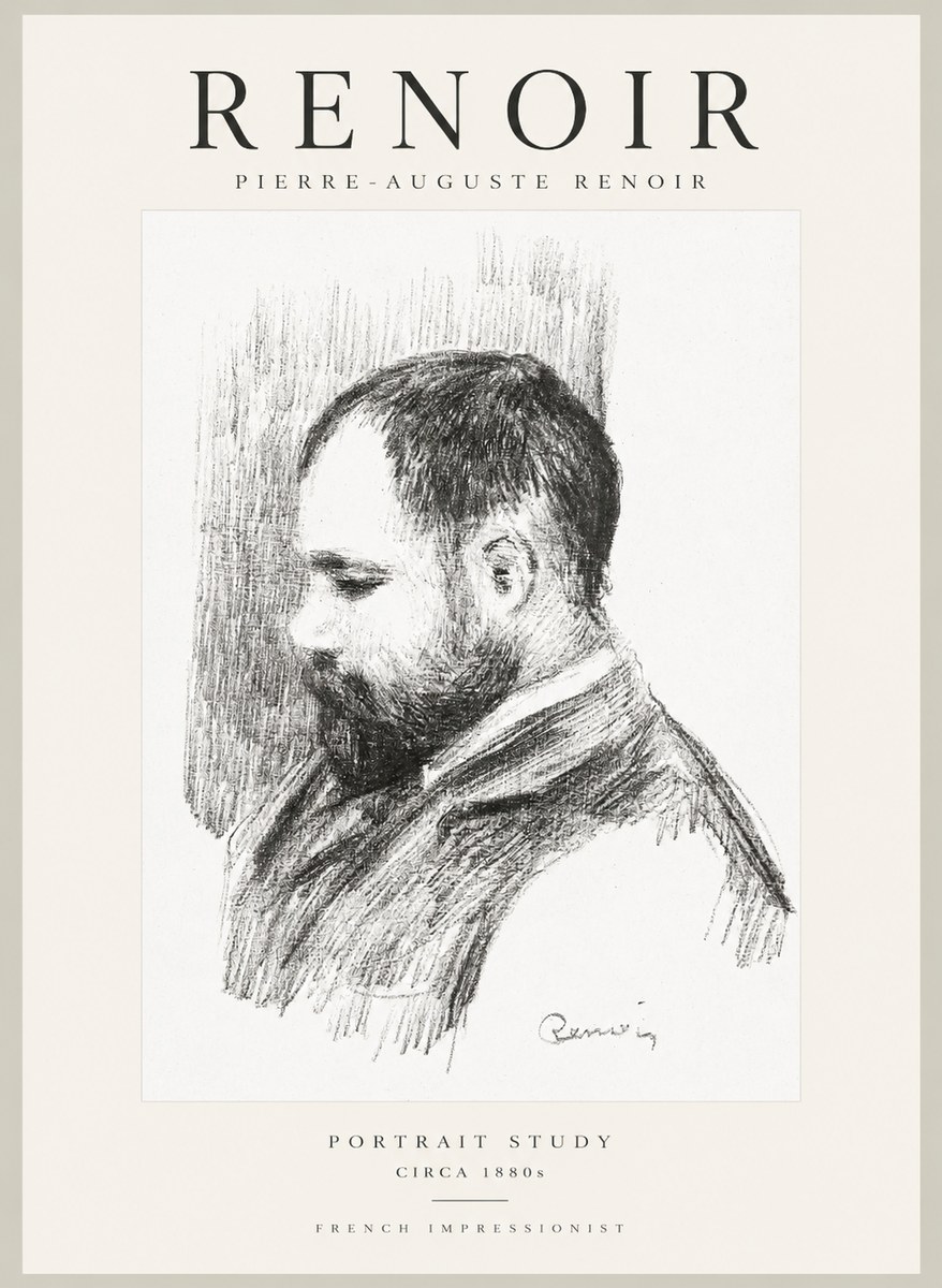 Renoir Portrait Study I No1 - Plakát