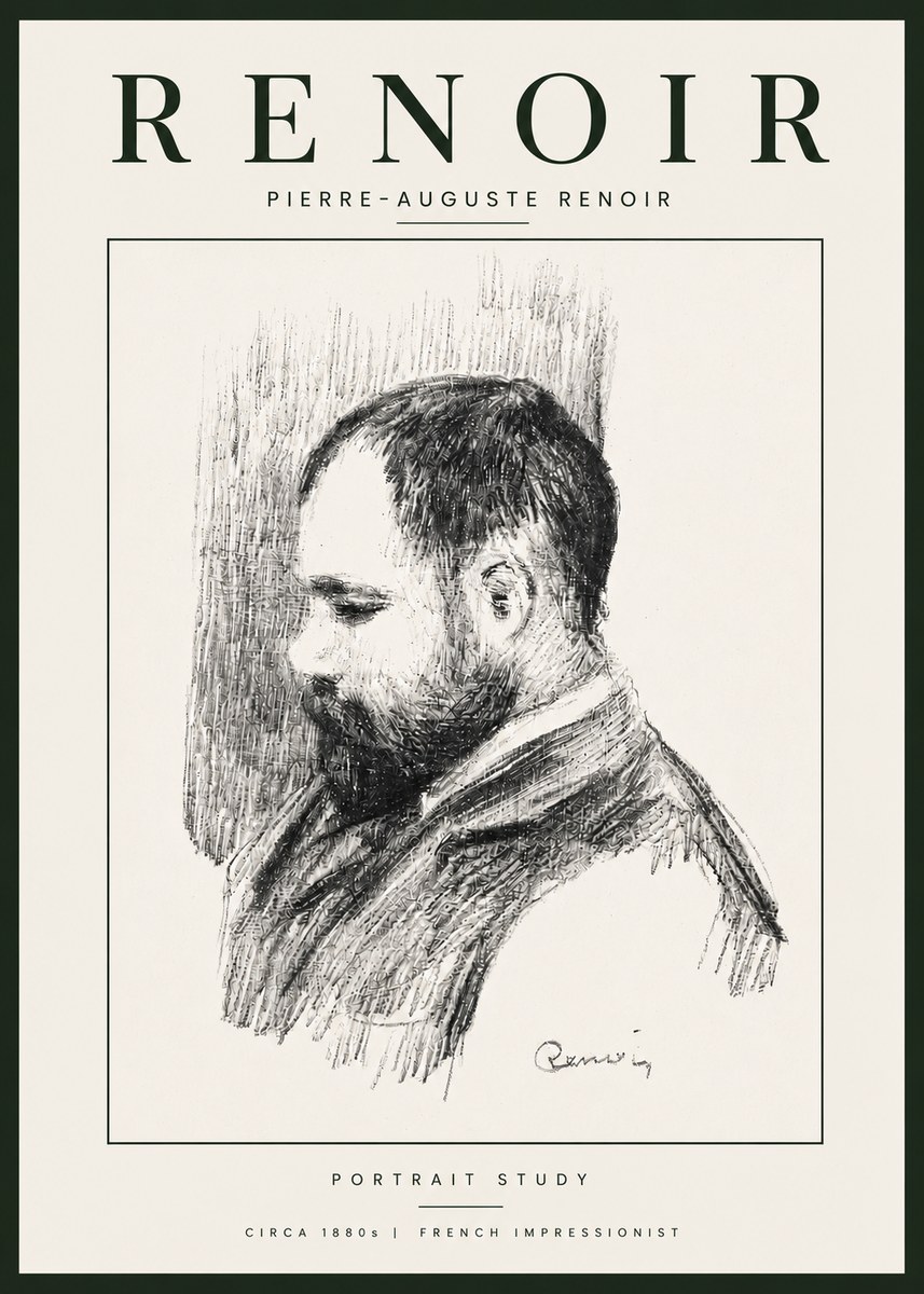 Renoir Portrait Study I No6 - Plakát