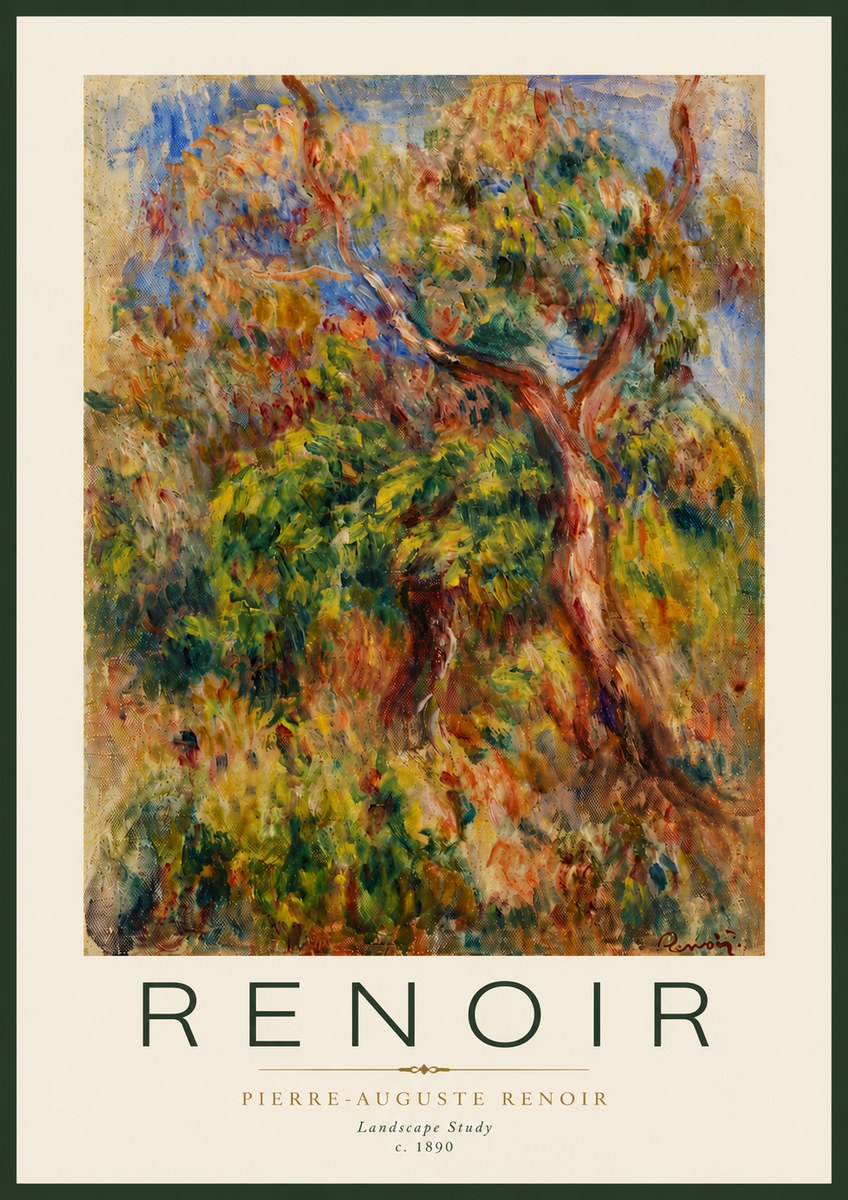 Renoir Landscape Study No5 - Plakát