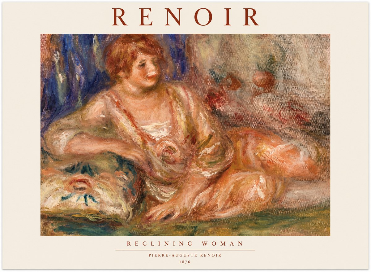 Renoir Reclining Woman No1 - Plakát