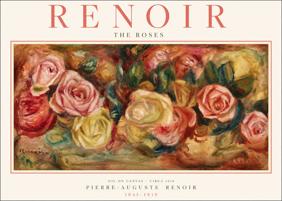 Renoir The Roses No2 - Plakát