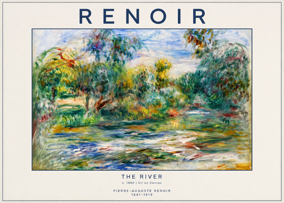 Renoir The River No2 - Plakát