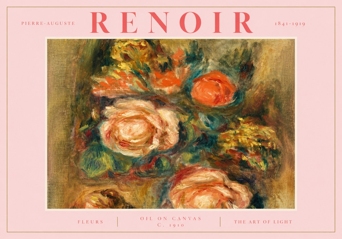Renoir Fleurs No2 - Plakát