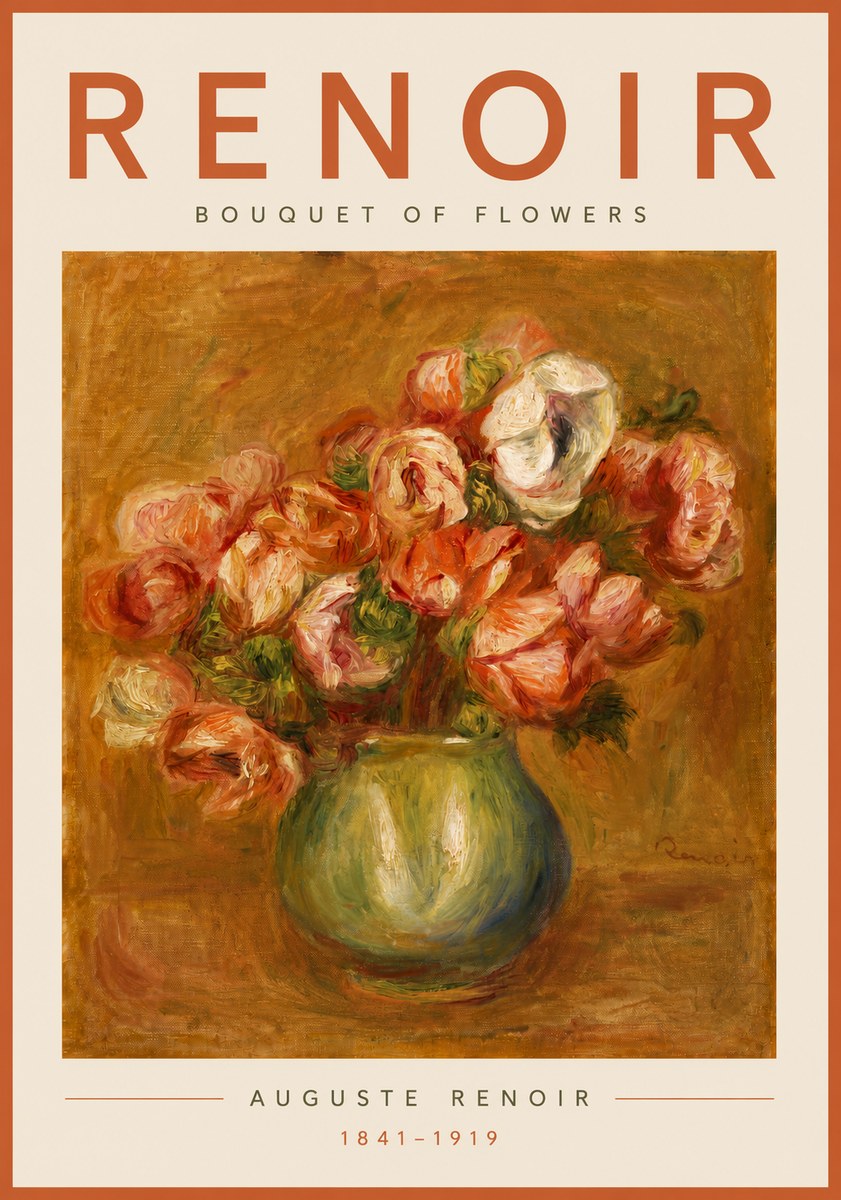 Renoir Bouquet of Flowers No5 - Plakát